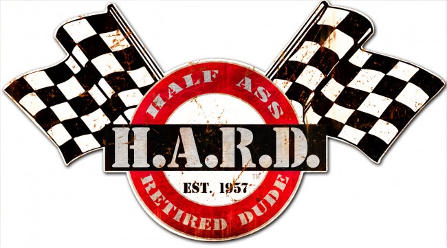 HARD Flag Sign - Vintage