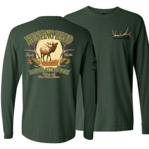 Hunting Hard Elk Long Sleave Willow Green Shirt